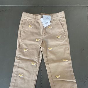 Janie and Jack Embroidered Dog Pant NWT 3T